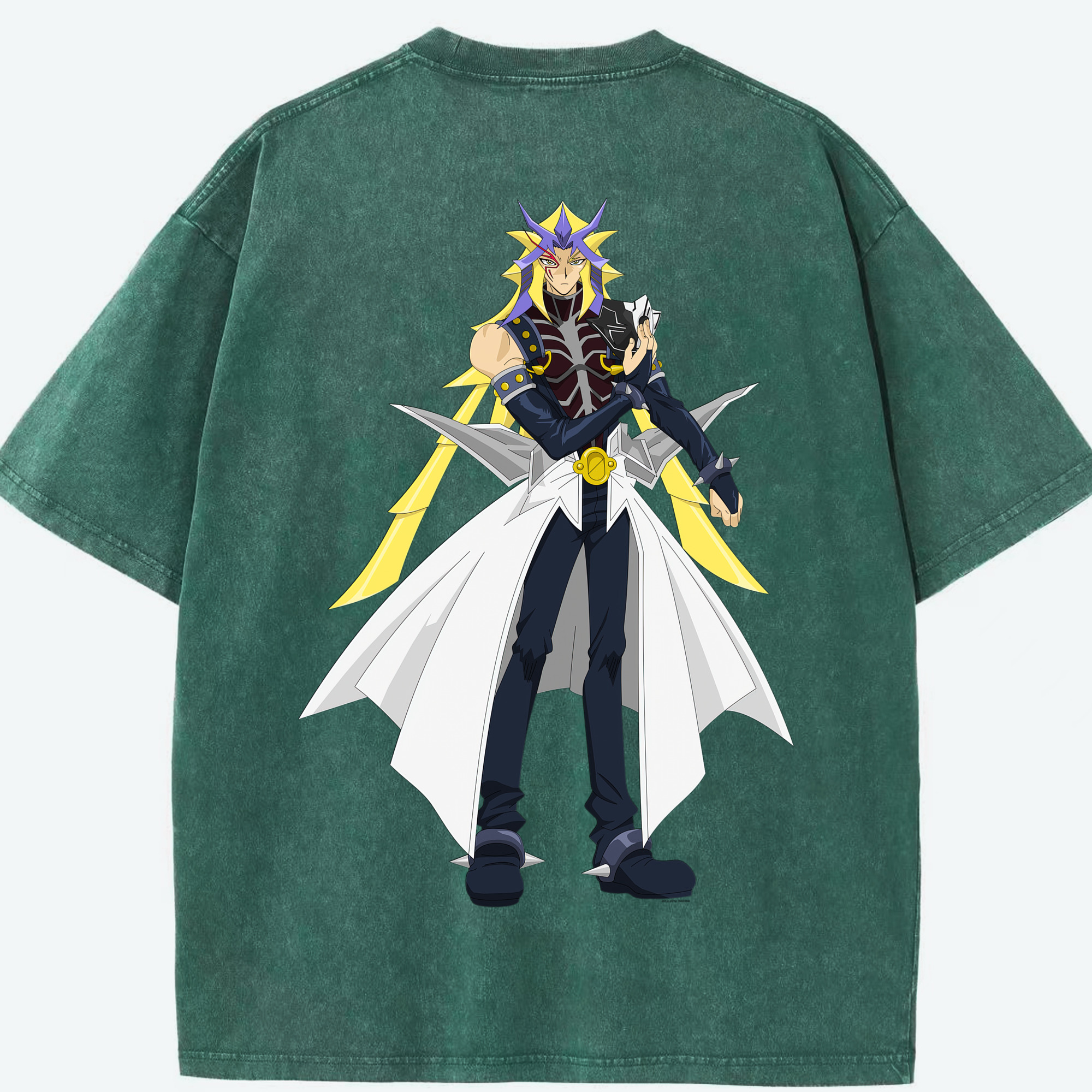 （画像用） 遊☆戯☆王 Yu-Gi-Oh! 綿100% ヴィンテージ風 半袖Tシャツ（背面プリント）
